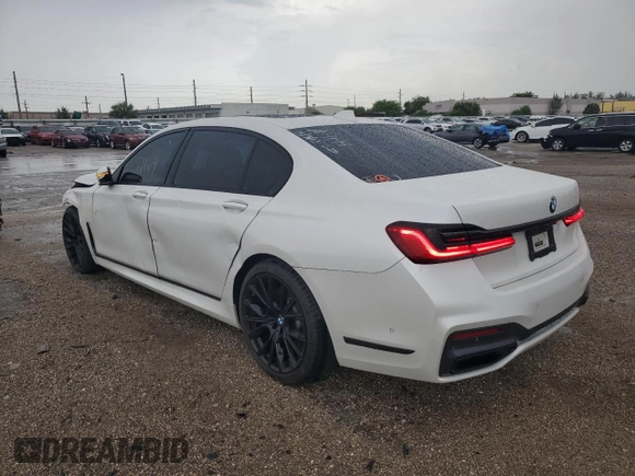 2020 BMW 7 Series 750i xDrive with VIN WBA7U2C01LGJ59144, listed as a Copart auction lot 58518693 with 71,119 mi miles. Bid and sale history available at carsss.com. Image 3.