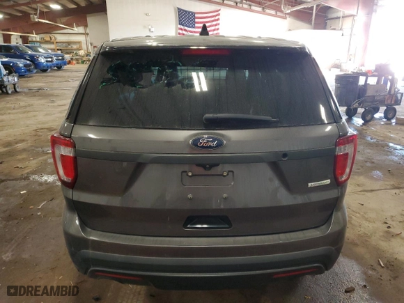2017 Ford Police Interceptor Utility with VIN 1FM5K8AT3HGC58339, listed as a Copart auction lot 76998744 with 92,636 mi miles and Clean Title. Bid and sale history available at carsss.com. Image 6.