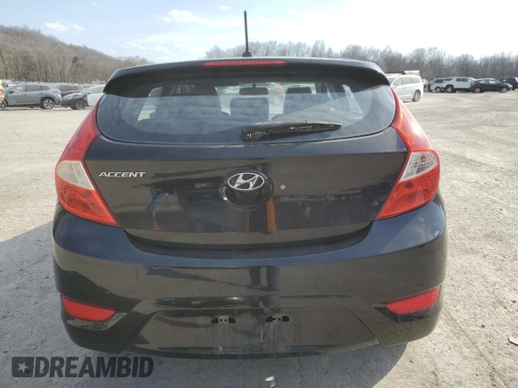 2012 Hyundai Accent SE with VIN KMHCU5AEXCU018278, listed as a Copart auction lot 48282465 with 106,970 mi miles and Salvage Title. Bid and sale history available at carsss.com. Image 6.