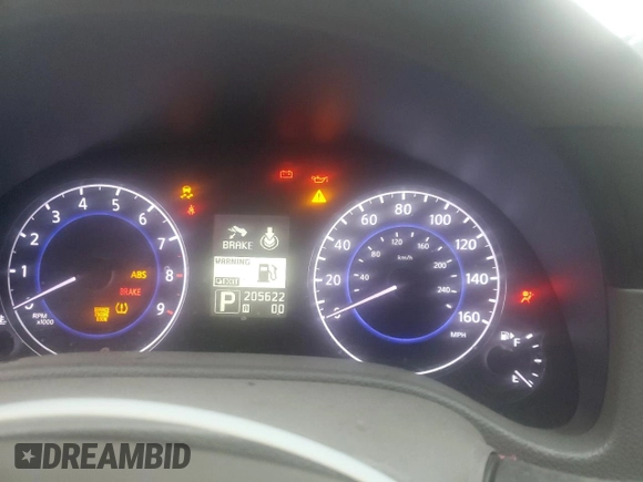 2011 Infiniti G25 Journey z VIN JN1DV6AP5BM830327, wystawiony jako Copart lot #47476685 z przebiegiem 205 622 mil mil oraz Szkoda całkowita • Salvage title. Historia ofert i sprzedaży dostępna na DreamBid. Obrazek 9.