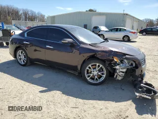 2014 Nissan Maxima S with VIN 1N4AA5AP6EC476727, listed as a Copart auction lot 49458125 with 141,656 mi miles and Salvage title. Bid and sale history available at DreamBid. Image 4.