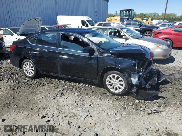 2019 Nissan Sentra S with VIN 3N1AB7AP0KY455414, listed as a Copart auction lot 55027795 with 64,714 mi miles and Salvage Title. Bid and sale history available at DreamBid. Image 4.