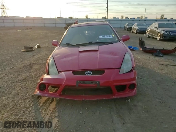 2003 Toyota Celica GT with VIN JTDDR32T730166231, listed as a Copart auction lot 74441834 with 187,022 mi miles and Salvage Title. Bid and sale history available at carsss.com. Image 10.