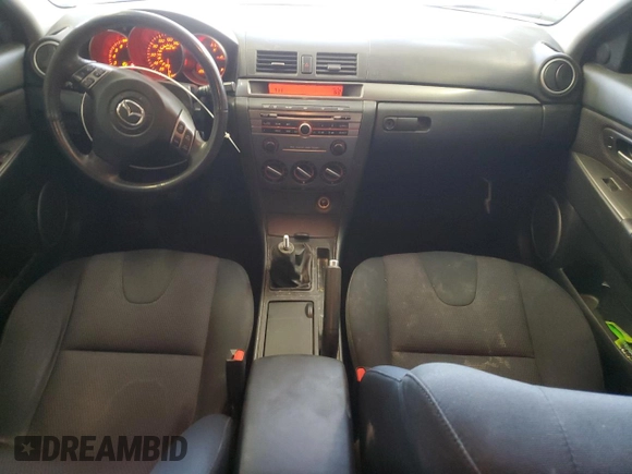 2008 Mazda 3 S Touring with VIN JM1BK343081865078, listed as a Copart auction lot 52068525 with 109,006 mi miles and Salvage Title. Bid and sale history available at DreamBid. Image 8.