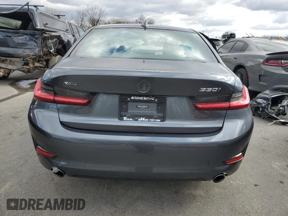 2019 BMW 3 Series 330i xDrive with VIN 3MW5R7J59K8B00893, listed as a Copart auction lot 47220575 with Not Provided miles and Salvage Title. Bid and sale history available at DreamBid. Image 6.