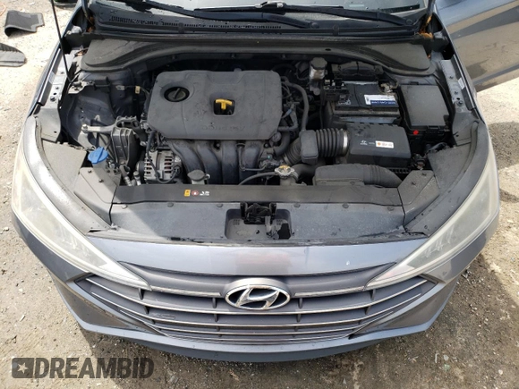2019 Hyundai Elantra SE with VIN KMHD74LF6KU833555, listed as a Copart auction lot 53786815 with 56,501 mi miles and Salvage Title. Bid and sale history available at DreamBid. Image 11.
