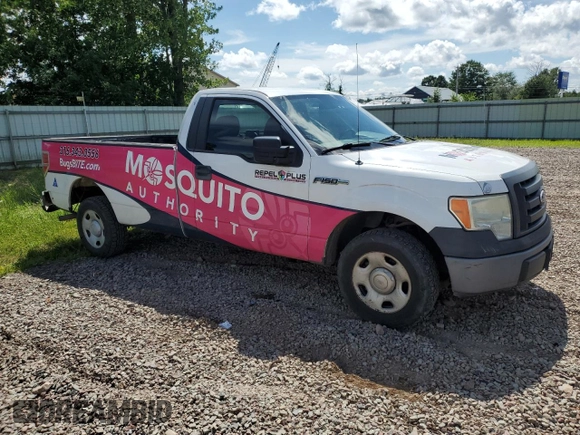 2009 Ford F-150 XL with VIN 1FTPF12V49KB76109, listed as a Copart auction lot 63595754 with 160,579 mi miles and Salvage Title. Bid and sale history available at carsss.com. Image 4.