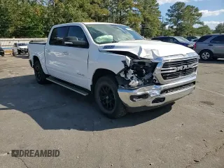 2019 Ram 1500 Big Horn with VIN 1C6SRFFT1KN856276, listed as a Copart auction lot 77247224 with 62,049 mi miles and Salvage title. Bid and sale history available at DreamBid. Image 13.