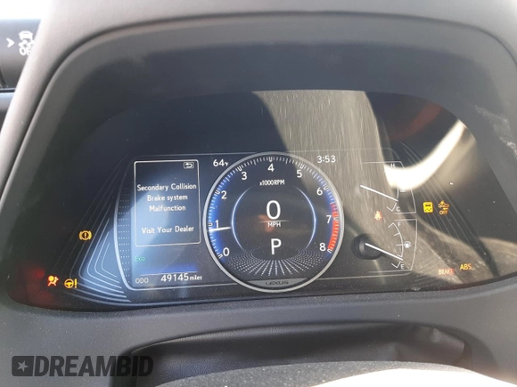 2019 Lexus UX with VIN JTHY3JBH5K2000276, listed as a Copart auction lot 43236473 with 49,145 mi miles. Bid and sale history available at carsss.com. Image 9.