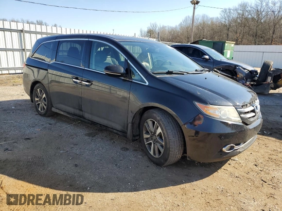 2014 Honda Odyssey Touring with VIN 5FNRL5H94EB133819, listed as a Copart auction lot 46469315 with 170,574 mi miles and Salvage Title. Bid and sale history available at carsss.com. Image 4.