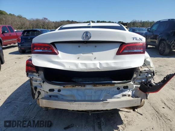 2015 Acura TLX with VIN 19UUB1F36FA015691, listed as a Copart auction lot 49980945 with 116,896 mi miles and Salvage Title. Bid and sale history available at carsss.com. Image 6.