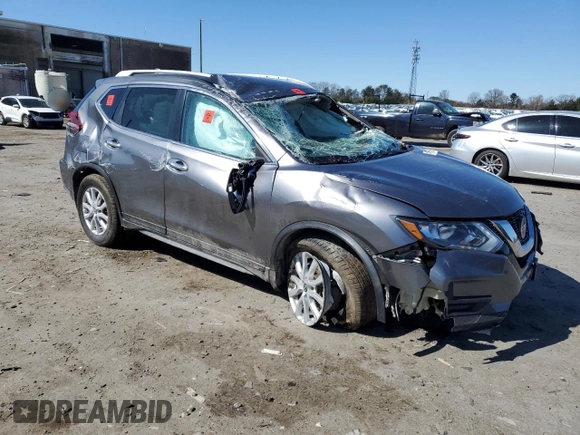 2019 Nissan Rogue S with VIN KNMAT2MV2KP539596, listed as a Copart auction lot 49121755 with 100,044 mi miles and Salvage Title. Bid and sale history available at carsss.com. Image 4.