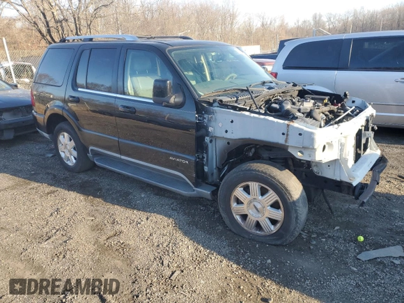 2003 Lincoln Aviator Premium with VIN 5LMEU78H33ZJ09333, listed as a Copart auction lot 83002474 with Not provided miles and Salvage title. Bid and sale history available at DreamBid. Image 4.