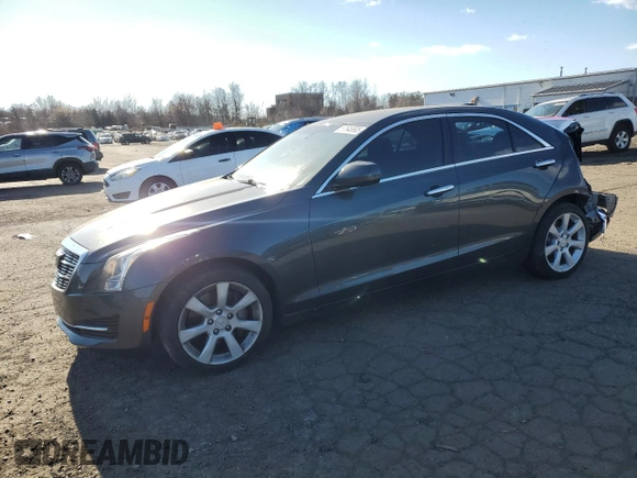 2015 Cadillac ATS Standard AWD with VIN 1G6AG5RX8F0135123, listed as a Copart auction lot 87646585 with 130,446 mi miles and Salvage title. Bid and sale history available at DreamBid. Image 1.