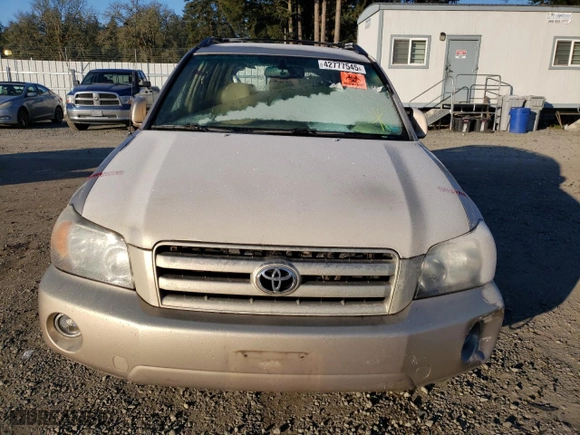 2006 Toyota Highlander with VIN JTEGP21A160123159, listed as a Copart auction lot 42777545 with 0 mi miles and Salvage Title. Bid and sale history available at carsss.com. Image 5.