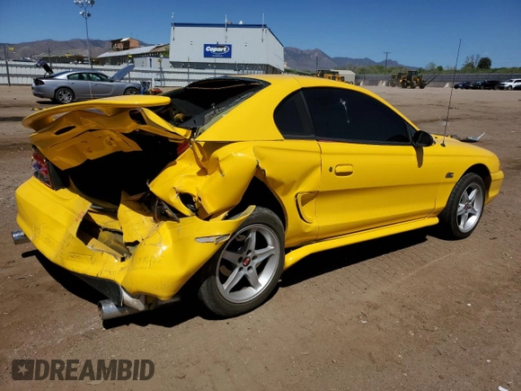 1994 Ford Mustang GT z VIN 1FALP42TXRF174505, wystawiony jako Copart lot #56387495 z przebiegiem 46 867 mil mil oraz Szkoda całkowita • Salvage title. Historia ofert i sprzedaży dostępna na DreamBid. Obrazek 3.
