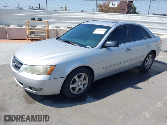 2006 Hyundai Sonata GLS with VIN 5NPEU46F46H097339, listed as a IAAI auction lot 42150865 with 221,711 mi miles and . Bid and sale history available at DreamBid. Image 2.