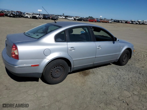 2003 Volkswagen Passat GL with VIN WVWMD63B83P045138, listed as a Copart auction lot 46531755 with 219,355 mi miles and Salvage Title. Bid and sale history available at carsss.com. Image 3.