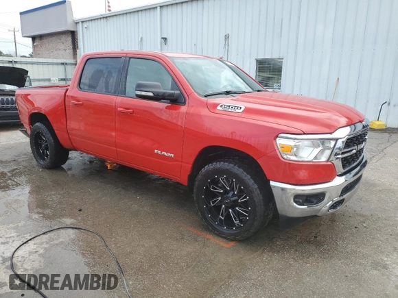 2022 Ram 1500 Big Horn with VIN 1C6SRFFT5NN187823, listed as a Copart auction lot 46137115 with 79,978 mi miles and Salvage Title. Bid and sale history available at carsss.com. Image 4.