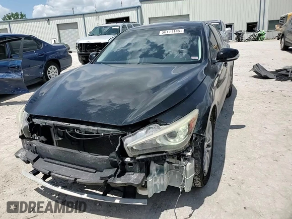 2014 Infiniti Q50 Premium with VIN JN1BV7AP6EM691276, listed as a Copart auction lot 56111145 with 209,033 mi miles and Salvage title. Bid and sale history available at DreamBid. Image 13.