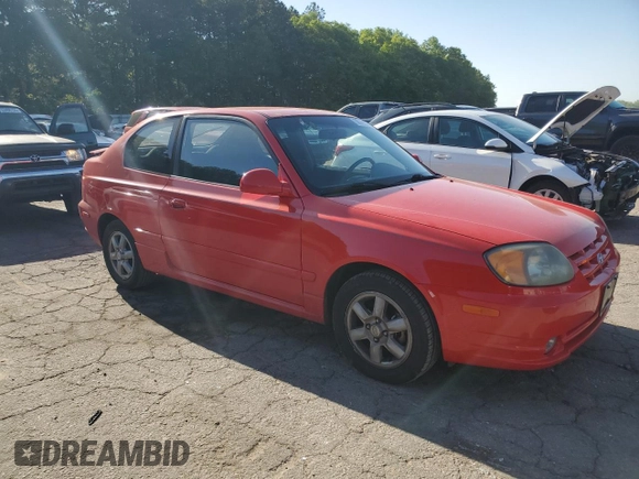 2004 Hyundai Accent GL with VIN KMHCG35C04U318398, listed as a Copart auction lot 53341635 with 79,169 mi miles and Non Repairable. Bid and sale history available at carsss.com. Image 4.