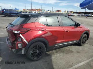 2023 Nissan Kicks SR with VIN 3N1CP5DV0PL494985, listed as a Copart auction lot 48383225 with 34,887 mi miles and Salvage Title. Bid and sale history available at DreamBid. Image 3.