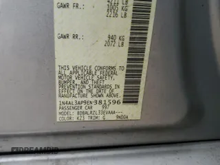 2014 Nissan Altima S with VIN 1N4AL3AP9EN381596, listed as a Copart auction lot 53994775 with 168,068 mi miles and Salvage Title. Bid and sale history available at DreamBid. Image 12.