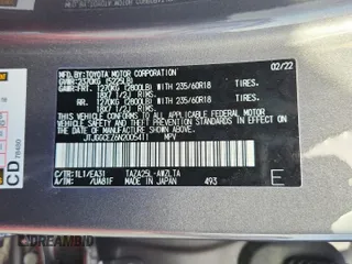 2022 Lexus NX 350 Premium with VIN JTJGGCEZ6N2005411, listed as a Copart auction lot 60074135 with 12,781 mi miles and Salvage title. Bid and sale history available at DreamBid. Image 13.