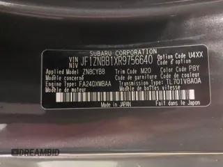 2024 Toyota GR86 with VIN JF1ZNBB1XR9756640, listed as a IAAI auction lot 41194537 with 3,526 mi miles. Bid and sale history available at carsss.com. Image 9.