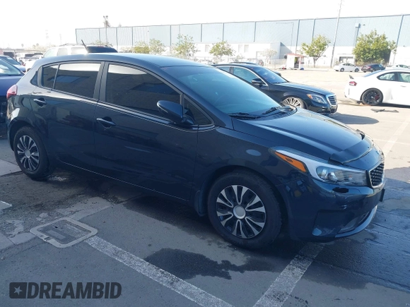 2017 Kia Forte5 LX with VIN KNAFK5A80H5696912, listed as a IAAI auction lot 41963104 with 97,009 mi miles. Bid and sale history available at carsss.com. Image 1.