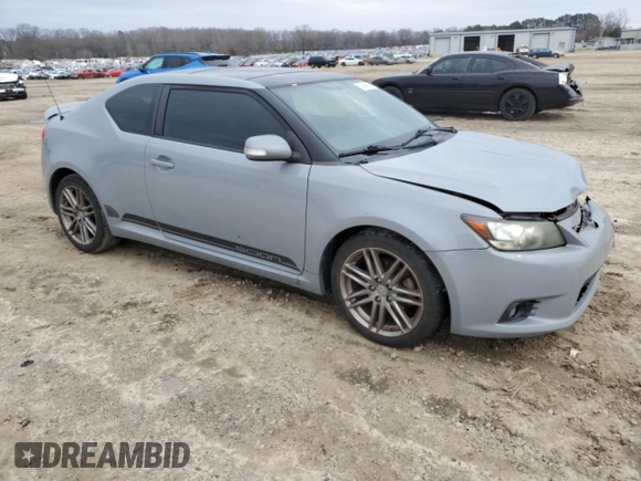 2012 Scion tC with VIN JTKJF5C77C3026437, listed as a Copart auction lot 45484865 with 215,709 mi miles and Salvage Title. Bid and sale history available at carsss.com. Image 4.