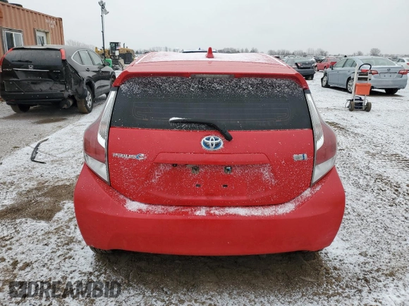2015 Toyota Prius One with VIN JTDKDTB35F1585540, listed as a Copart auction lot 44861565 with 186,581 mi miles and Salvage Title. Bid and sale history available at DreamBid. Image 6.