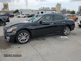 2017 Infiniti M37 with VIN JN1BY1AR0HM770663, listed as a Copart auction lot 54260265 with 126,965 mi miles and Salvage Title. Bid and sale history available at carsss.com. Image 1.