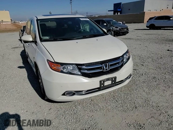 2016 Honda Odyssey Touring Elite with VIN 5FNRL5H9XGB006981, listed as a Copart auction lot 63970385 with 165,164 mi miles and Salvage title. Bid and sale history available at DreamBid. Image 14.