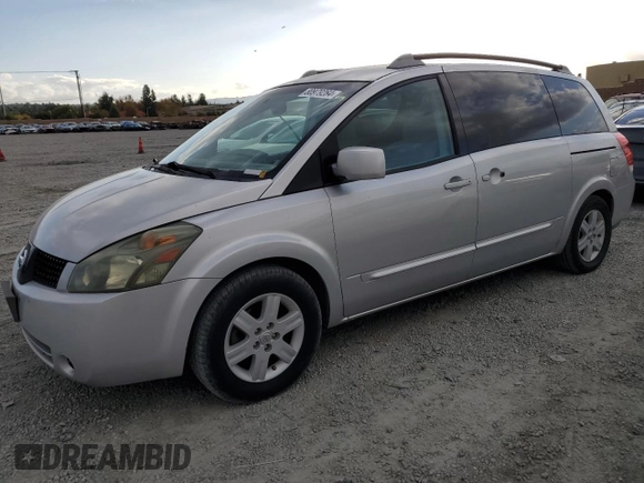 2004 Nissan Quest SE with VIN 5N1BV28U94N325571, listed as a Copart auction lot 80979264 with 0 mi miles and Clean Title. Bid and sale history available at carsss.com. Image 1.