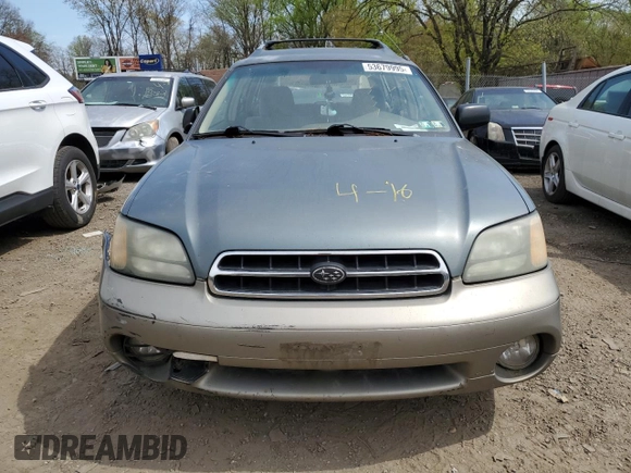 2001 Subaru Legacy Outback with VIN 4S3BH675717664651, listed as a Copart auction lot 53679995 with 272,048 mi miles and Salvage title. Bid and sale history available at DreamBid. Image 5.
