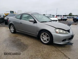 2005 Acura RSX with VIN JH4DC54855S010233, listed as a Copart auction lot 69376364 with 133,413 mi miles and Salvage Title. Bid and sale history available at carsss.com. Image 4.