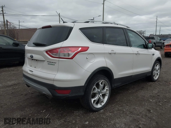 2013 Ford Escape Titanium with VIN 1FMCU0J96DUD85315, listed as a IAAI auction lot 41934204 with 152,132 mi miles and . Bid and sale history available at carsss.com. Image 4.