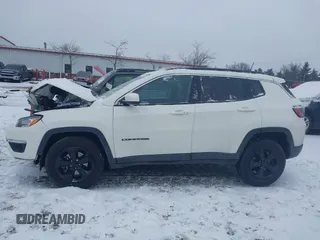2019 Jeep Compass Latitude with VIN 3C4NJDBBXKT647665, listed as a IAAI auction lot 41327220 with 41,957 mi miles and . Bid and sale history available at carsss.com. Image 14.