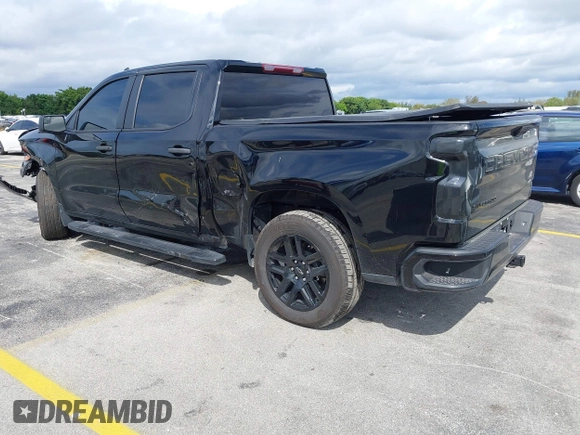 2024 Chevrolet Silverado 1500 Custom with VIN 1GCPABEK3RZ180911, listed as a IAAI auction lot 41637507 with 20,757 mi miles and . Bid and sale history available at DreamBid. Image 3.