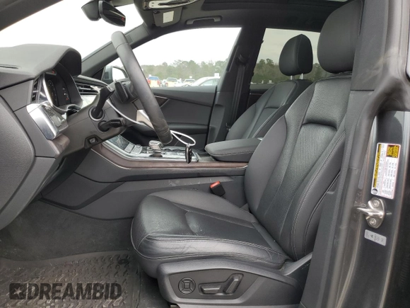 2020 Audi Q8 Premium Plus with VIN WA1EVAF19LD016508, listed as a Copart auction lot 44866694 with 49,835 mi miles and Salvage title. Bid and sale history available at DreamBid. Image 7.