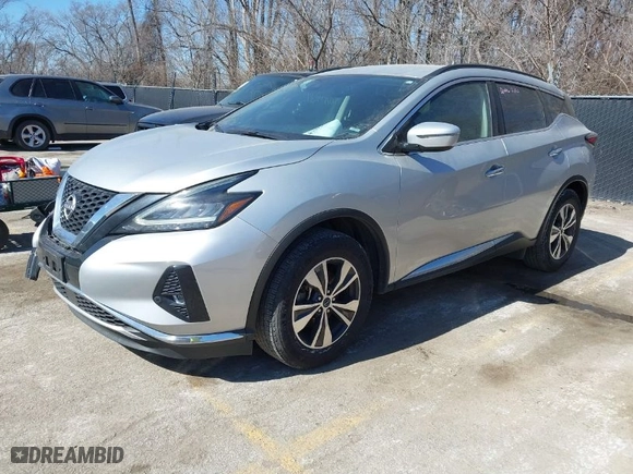 2023 Nissan Murano SV with VIN 5N1AZ2BJ2PC139188, listed as a IAAI auction lot 41692844 with 52,632 mi miles. Bid and sale history available at carsss.com. Image 2.