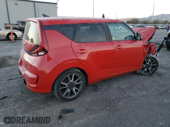 2021 Kia Soul GT-Line with VIN KNDJ63AU1M7140920, listed as a Copart auction lot 87373414 with 32,274 mi miles and Salvage Title. Bid and sale history available at DreamBid. Image 3.