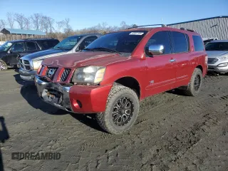 2005 Nissan Armada LE z VIN 5N1AA08A55N708989, wystawiony jako Copart lot #42091165 z przebiegiem 209 421 mil mil oraz Szkoda całkowita • Salvage title. Historia ofert i sprzedaży dostępna na DreamBid. Obrazek 1.