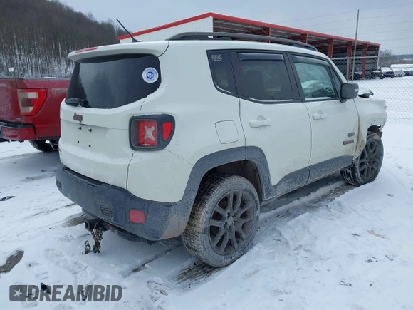 2016 Jeep Renegade Latitude with VIN ZACCJBBT6GPD81497, listed as a IAAI auction lot 41605838 with 167,270 mi miles. Bid and sale history available at carsss.com. Image 4.