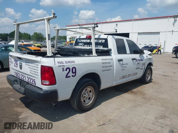 2022 Ram 1500 Tradesman z VIN 1C6RR6FG5NS154825, wystawiony jako IAAI lot #42316379 z przebiegiem 75 347 mil mil oraz . Historia ofert i sprzedaży dostępna na DreamBid. Obrazek 4.