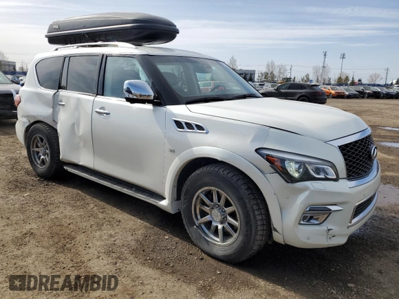 2015 Infiniti QX80 with VIN JN8AZ2NC6F9371858, listed as a Copart auction lot 51771265 with 200,954 mi miles and Salvage Title. Bid and sale history available at carsss.com. Image 4.