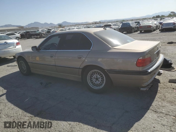 2001 BMW 7 Series 740i with VIN WBAGG83401DN83796, listed as a Copart auction lot 61862025 with Not provided miles and Salvage title. Bid and sale history available at DreamBid. Image 2.