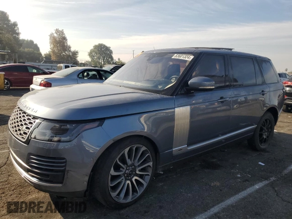 2019 Land Rover Range Rover с VIN SALGS5RE7KA527799, выставлен на аукционе Copart как лот 83601324 с пробегом 38 231 миль миль и Списание • Salvage title. История ставок и продаж доступна на DreamBid. Изображение 1.