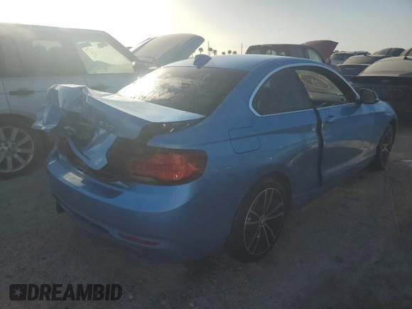 2020 BMW 2 Series 230i with VIN WBA2J1C0XL7D77583, listed as a Copart auction lot 74302244 with 0 mi miles and Non Repairable. Bid and sale history available at carsss.com. Image 3.